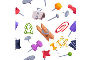 Office supplies. seamless pattern, a Finance Illustration by Onyx