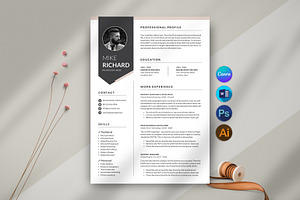 Resume, a Stationery Template by DesignDevisers