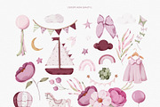 The pink world of baby girl set, an Illustration by nathalieclaire (Thumbnail 7 of 16)