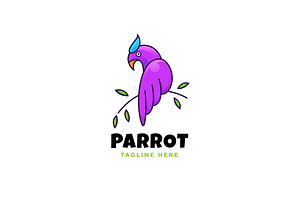 Parrot Bird Logo, a Branding & Logo Template by majesticlogo
