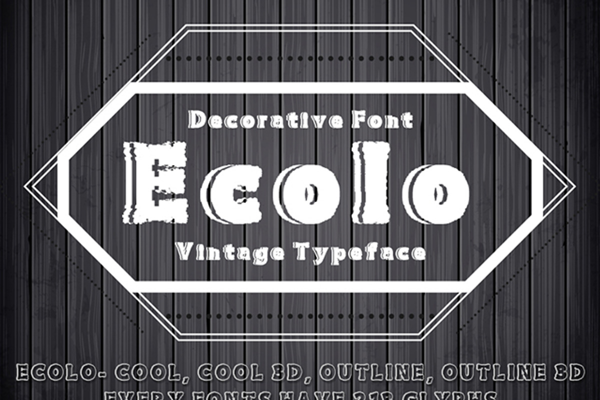 Ecolo Family Font