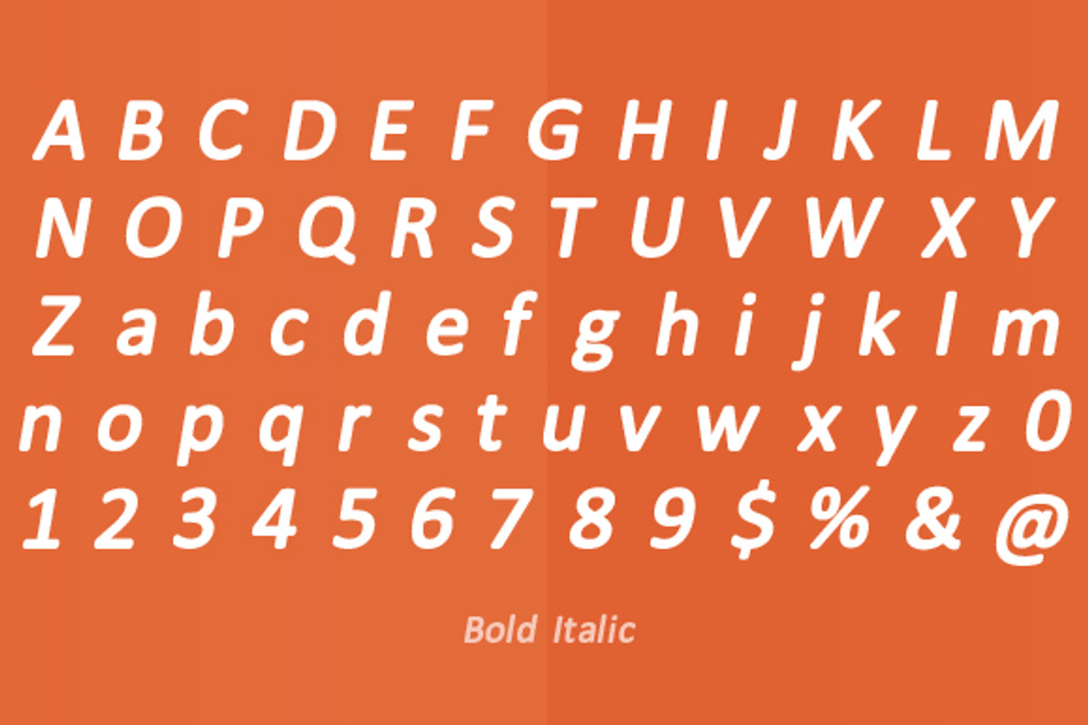 Meddle Sans-serif Font Family preview 5