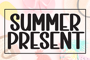 Summer Present | Script Font, a Script Font by Scratchones (Thumbnail 1 of 8)