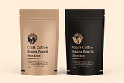 Craft Paper Coffee Pouch Bag Mockup, a Cups & Container Mockup by Ram Studio LLC (Thumbnail 8 of 11)