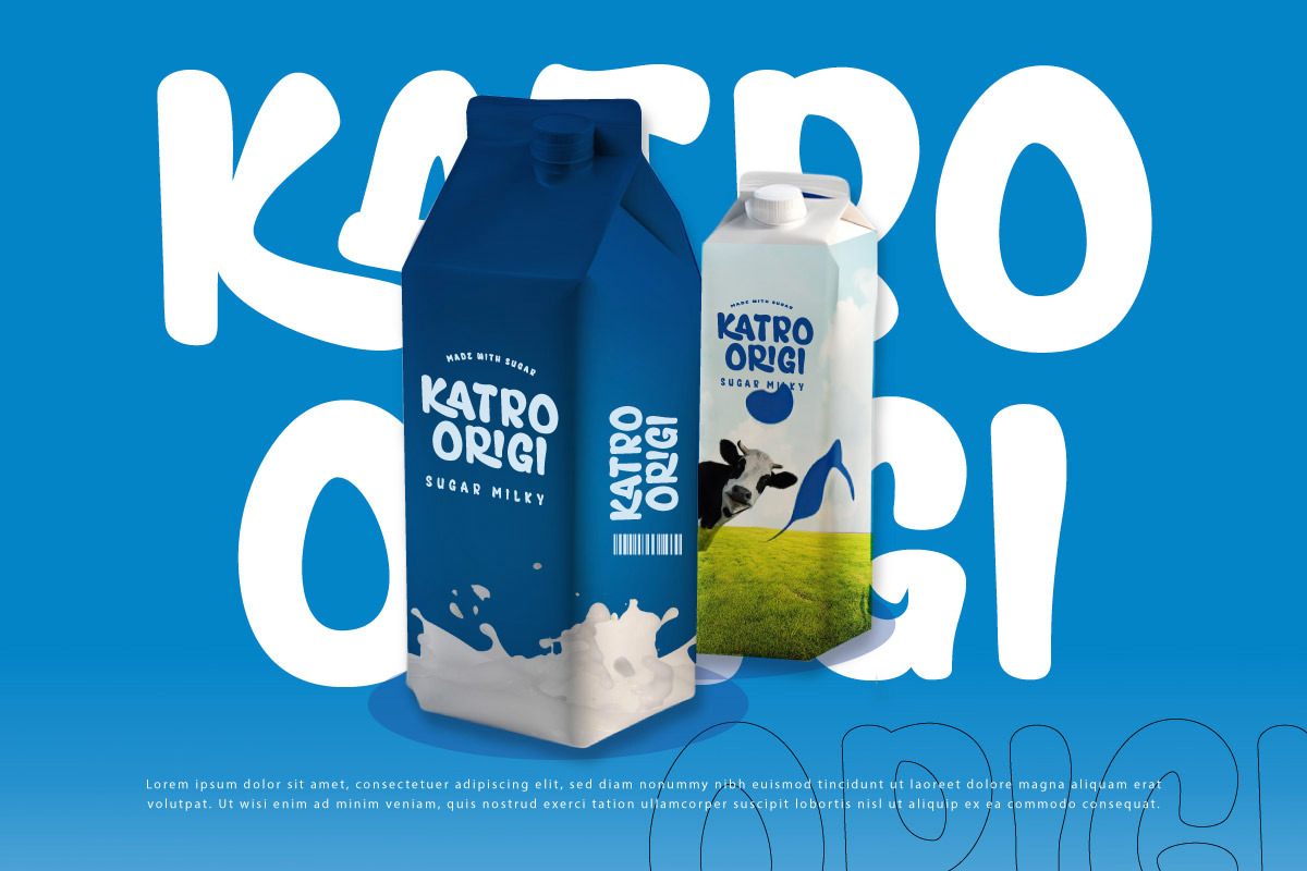 Kastrie - Milk Display Font, a Sans Serif Font by twinstd (Photo 2 of 9)