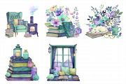 Literary Living Clipart Bundle, an Illustration by Daily.Designs (Thumbnail 8 of 8)