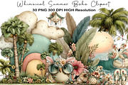 Whimsical Summer Boho Clipart, an Illustration by Black Bird Studio (Thumbnail 1 of 5)