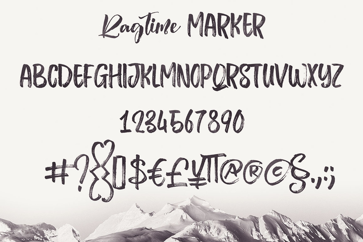 Ragtime - Brush Font Duo preview 6