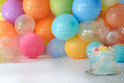 Rainbow Cake Smash Digital Backdrop, a Layer Style Add-On by Wild Honey Design Co. (Thumbnail 2 of 2)