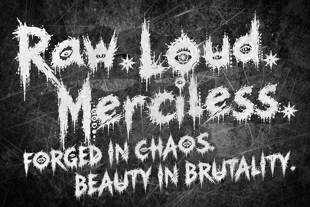 TyranTrax - Metal & Hardcore, a Handwritten Font by HypeWorksCo (Photo 5 of 11)