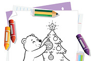 Christmas Stress Relief Book Pages, an Illustration by one-touch (Thumbnail 4 of 7)