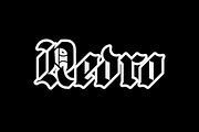 Redro - Geometrical Blackletter, a Blackletter Font by Gittype (Thumbnail 4 of 8)