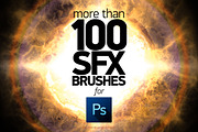 +100 PS SFX BRUSHES, a Brush Add-On by Creative Graphics (Thumbnail 1 of 6)