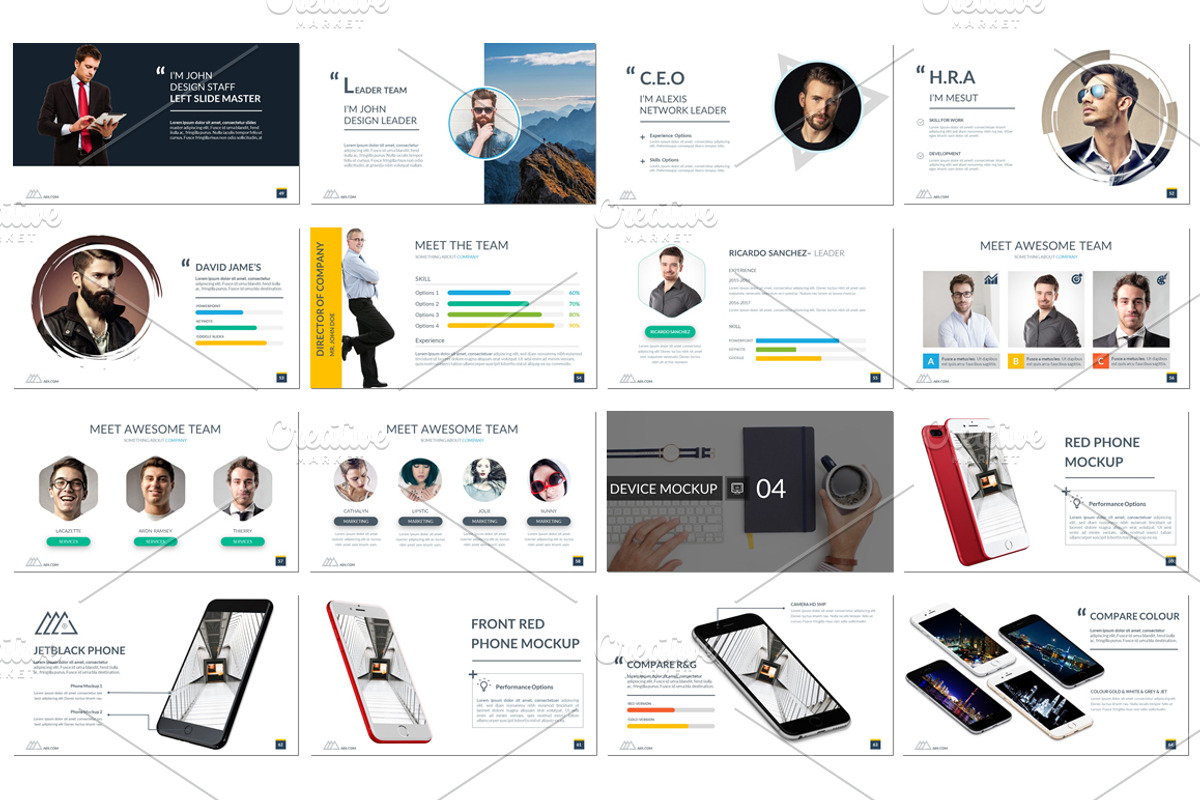 Business Annual Report 2017, a Presentation Template by UniqueStudio (Photo 6 of 12)