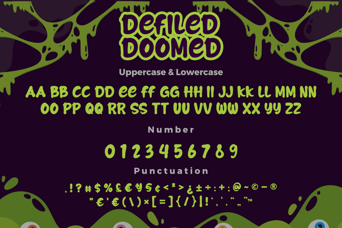 Defiled Doomed - Horror Font, a Handwritten Font by Bayuktx (Photo 7 of 8)