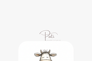 8 Cute Cow Clipart, an Animal Illustration by Pati Charm Studio (Thumbnail 6 of 8)