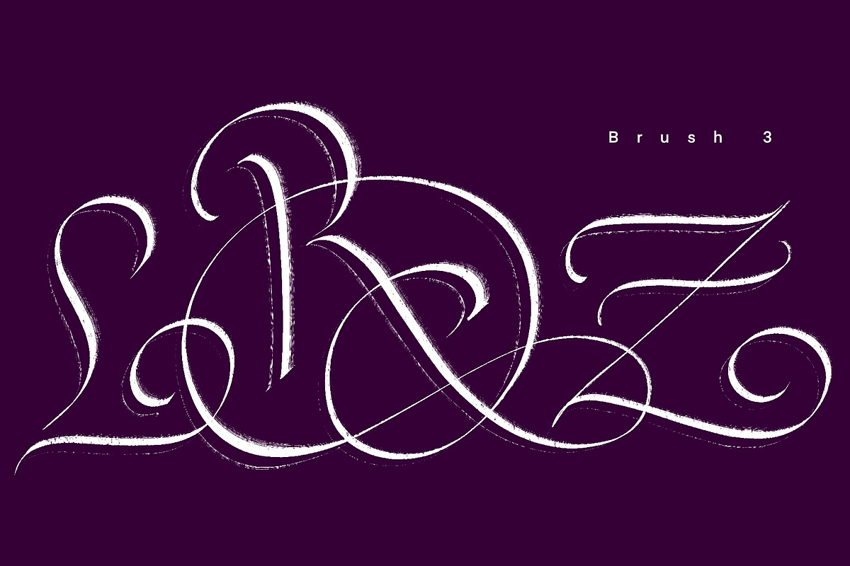 CalligraphyMasters Procreate Brushes, a Brush Add-On by the Fontmaker (Photo 28 of 38)