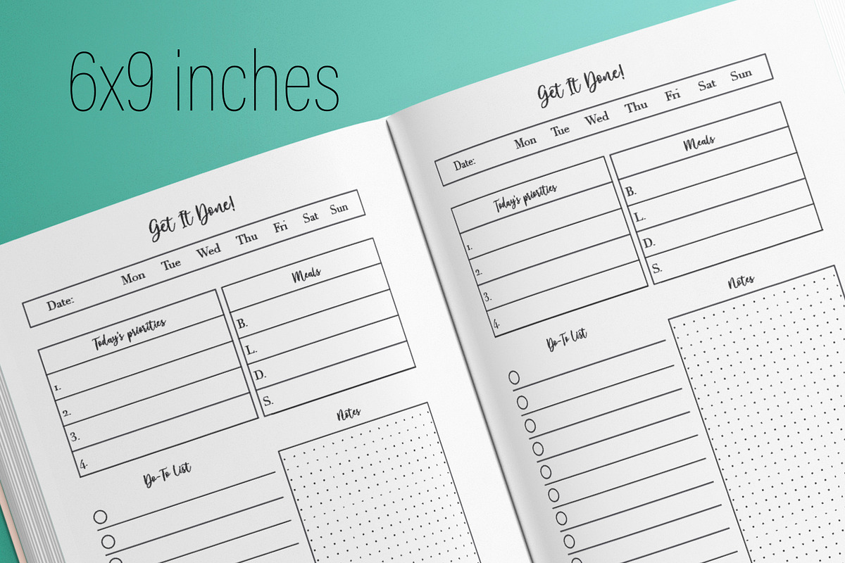 Daily To-Do Planner KDP Interior, a Templates & Theme by MatiArtShop (Photo 2 of 2)