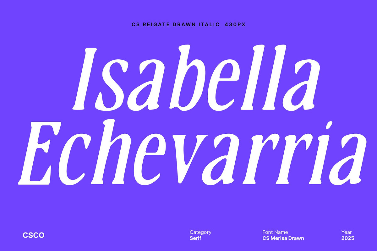 CS Merisa Drawn, a Serif Font by Craft Supply Co. (Photo 6 of 8)