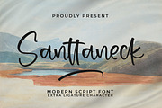 Santtaneck, a Script Font by Integritype Studio (Thumbnail 1 of 15)