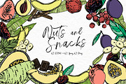 Nuts and snacks, a Food Illustration by Ann Astro (Thumbnail 10 of 24)