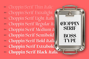 Choppin Serif | 91 Style Font, a Serif Font by Bosstype Studio (Thumbnail 13 of 15)