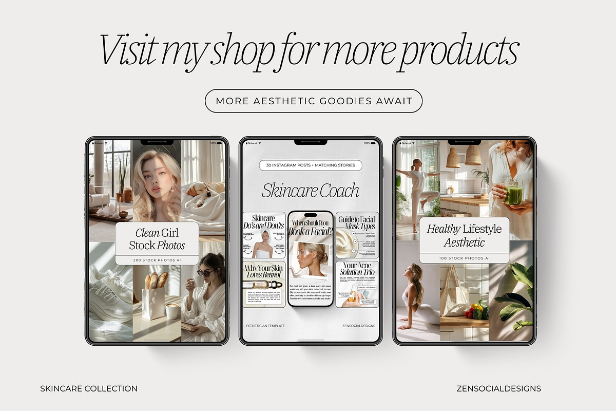 Skincare Stock Photo Bundle, a Photo by ZenSocialDesigns (Photo 9 of 9)