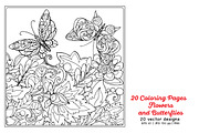 Flowers and Butterflies, a Decorative Illustration by Elen-Lane (Thumbnail 3 of 5)