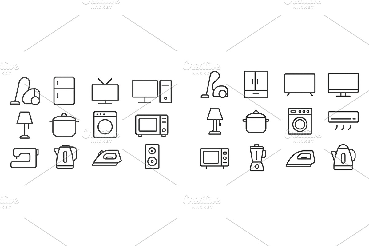 Collection of kitchen and home, an Object Illustration by ZinetroN