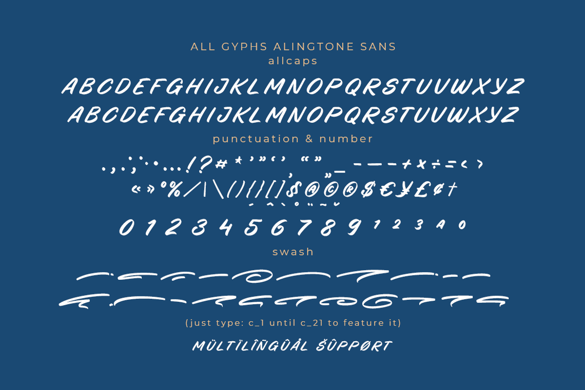 Alingtone • A Font Duo, a Script Font by azetypestudios.com (Photo 11 of 18)