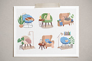 Hygge magic. Cozy clipart collection, a Decorative Illustration by Anna Summer (Thumbnail 4 of 10)