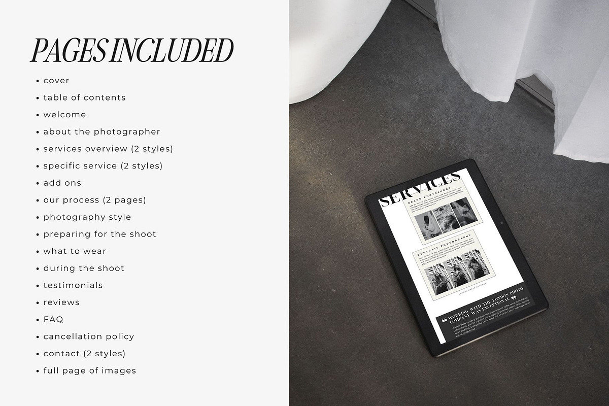 Photographer Pricing Template Canva, a Marketing Template by Blush Created (Photo 4 of 11)