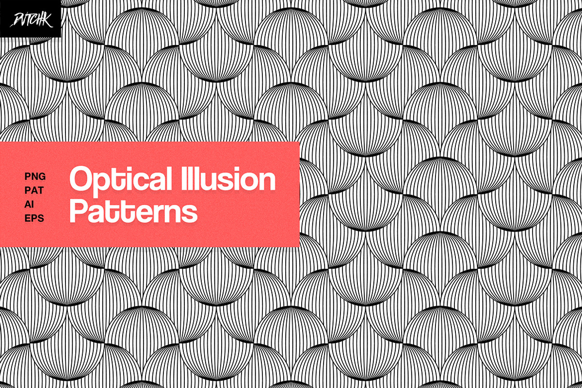 Optical Illusion Patterns, a Pattern Graphic by dvtchk