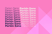 Parkin Sans With 9 Weight, a Sans Serif Font by Letterhend Studio (Thumbnail 8 of 10)