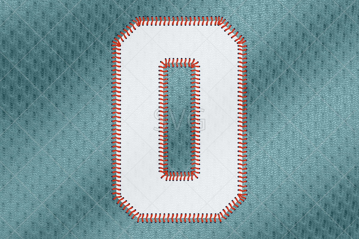 Baseball Numbers Font. SVG, PNG, an Object Graphic by MockupsBox (Photo 2 of 11)