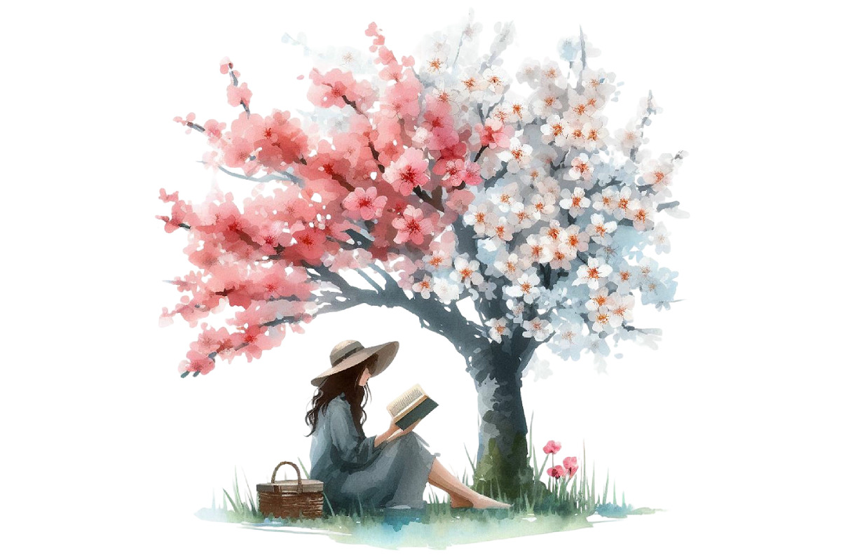 Green Spring Travel Watercolor Clip, an Illustration by Designking (Photo 3 of 4)