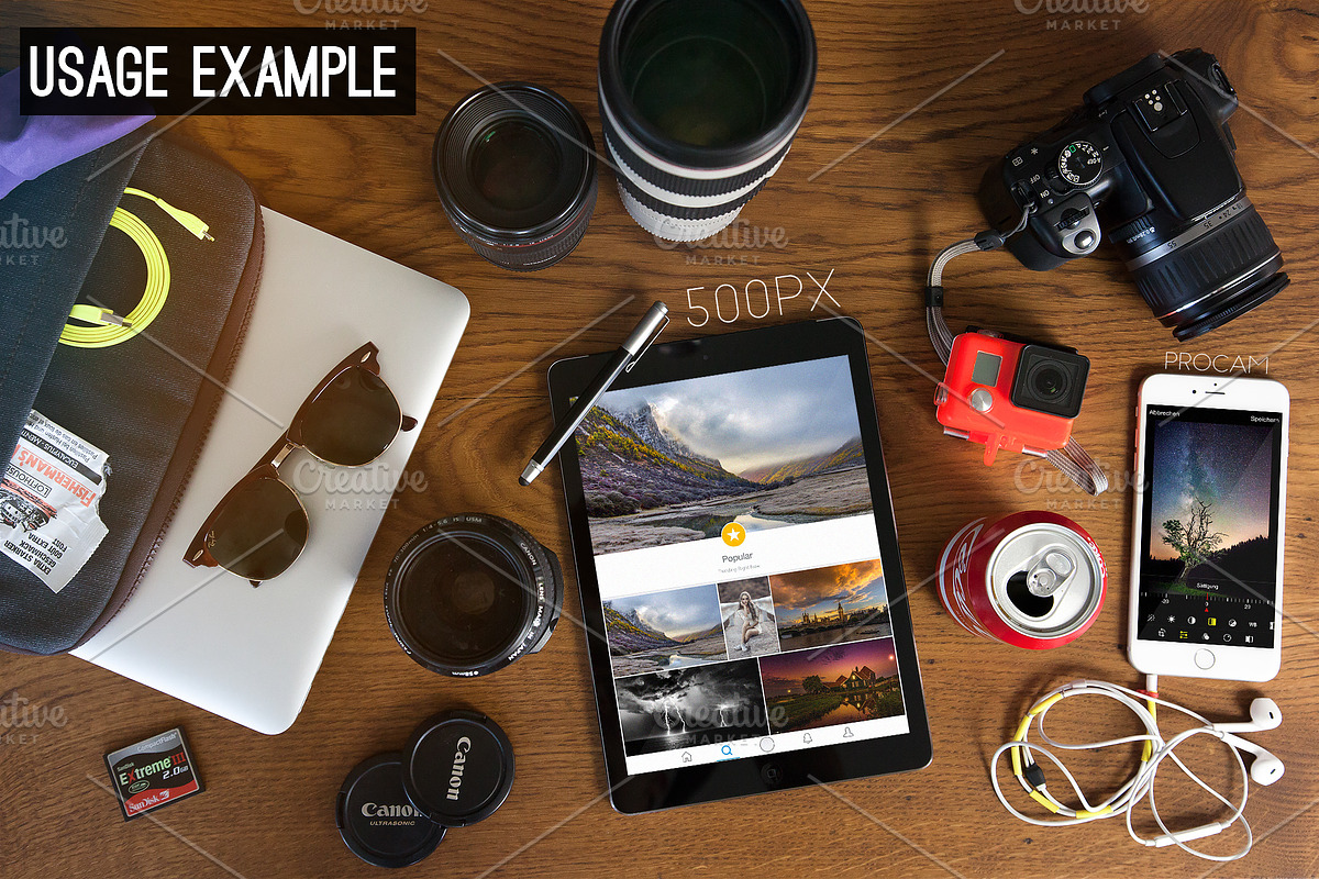 photographer's desk [MockUp Pack], a Presentation Template by The Drone Shop (Photo 4 of 4)