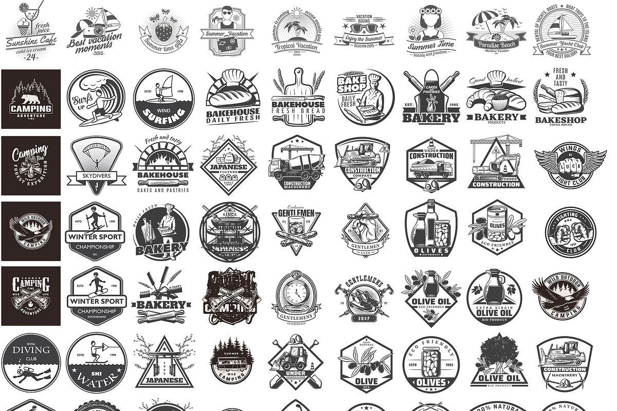 560 Vintage Logo, Monogram Logo, a Branding & Logo Template by Imagine Design Studio (Photo 3 of 7)