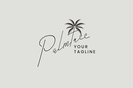 Palm tree logo icon illustration, a Branding & Logo Template by Dyn Studio