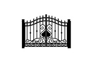 Ornate Wrought Iron Gate Vector Bund, an Illustration by Designs_River (Thumbnail 19 of 47)
