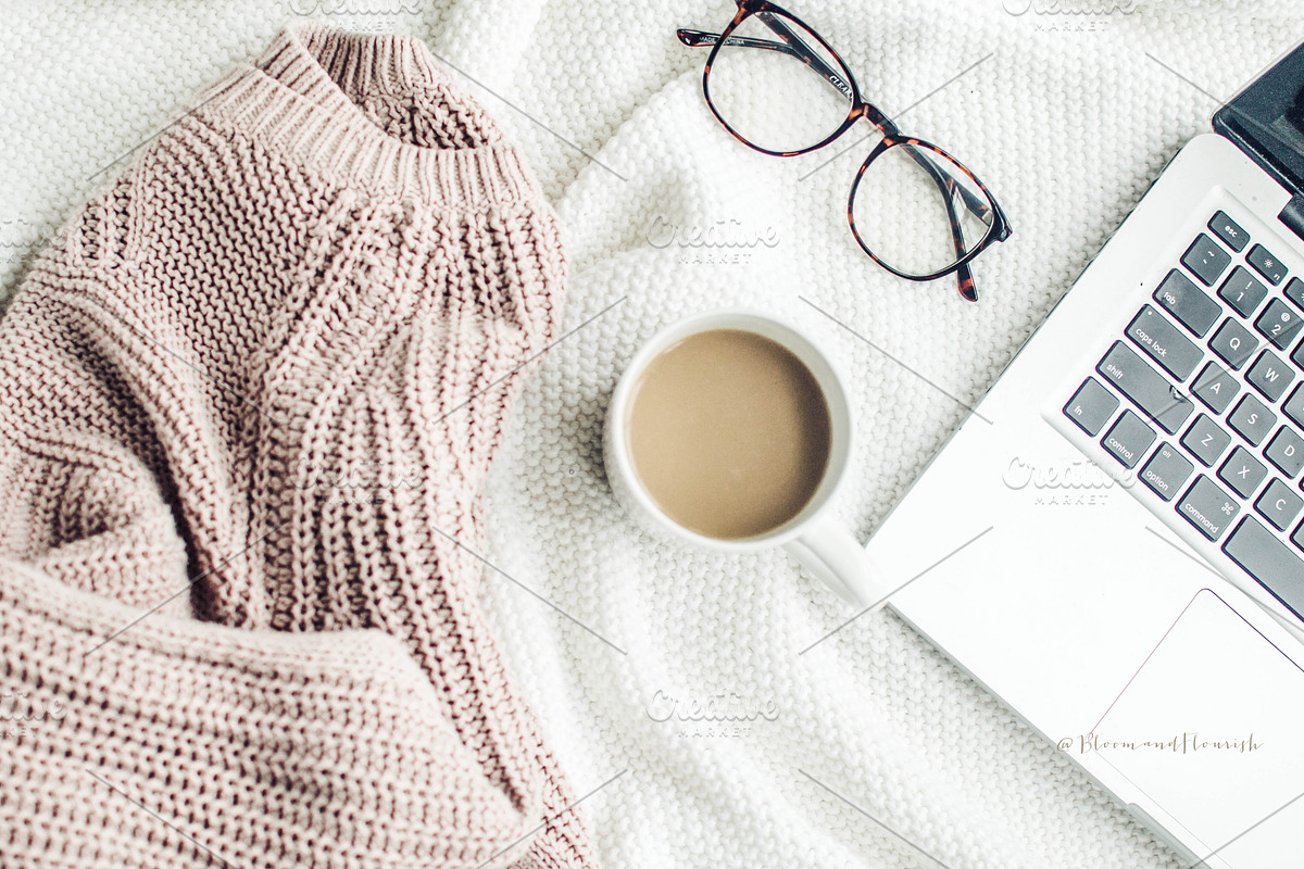 Cozy Styled Lifestyle-Sweater Coffee, a Graphic by Bloom and Flourish