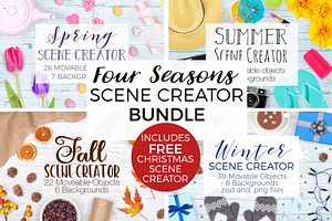 Seasons Scene Creator Bundle, a Product Mockup by Pixomize