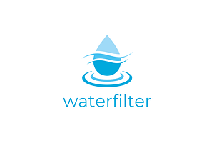 Water Drop Filter Ripple Logo Design, a Branding & Logo Template by yopie