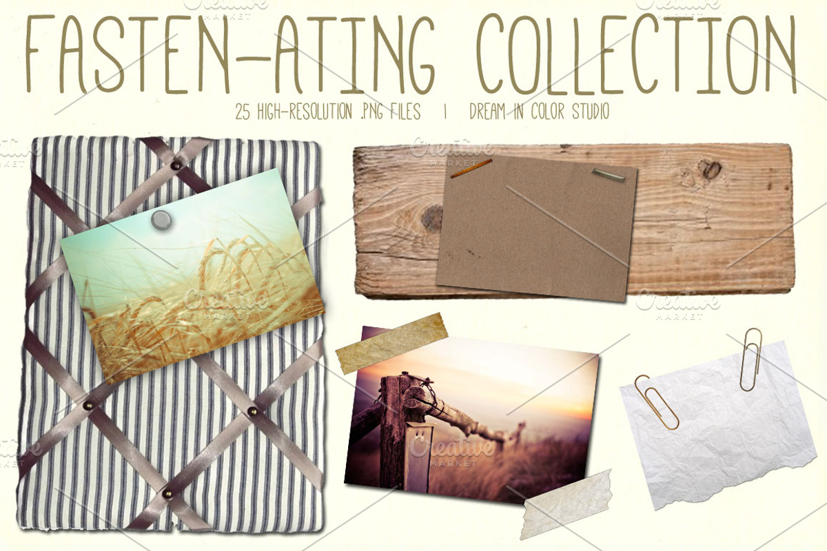 Fasten-ating: Vintage Elements preview 2