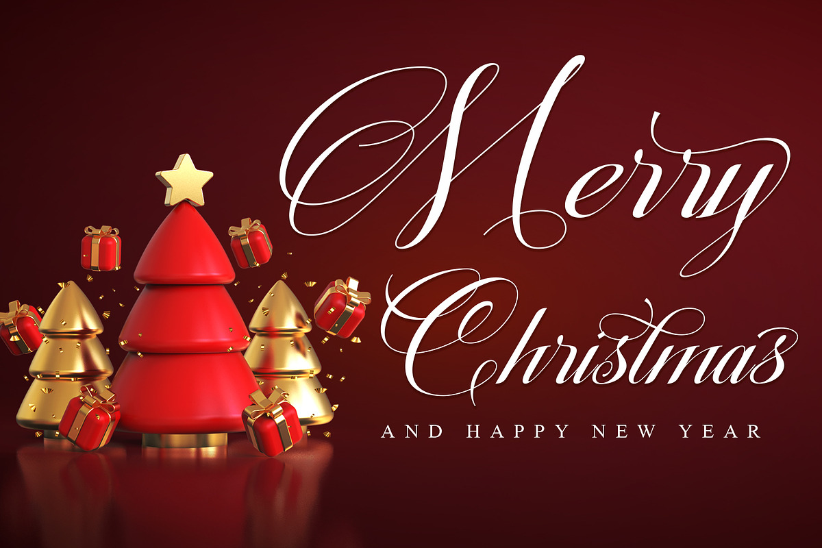 Christmas Calligraphy, a Script Font by Letterara (Photo 8 of 15)