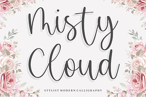 Misty Cloud Modern Calligraphy Font