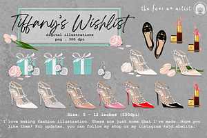 Tiffany's Wishlist Illustrations