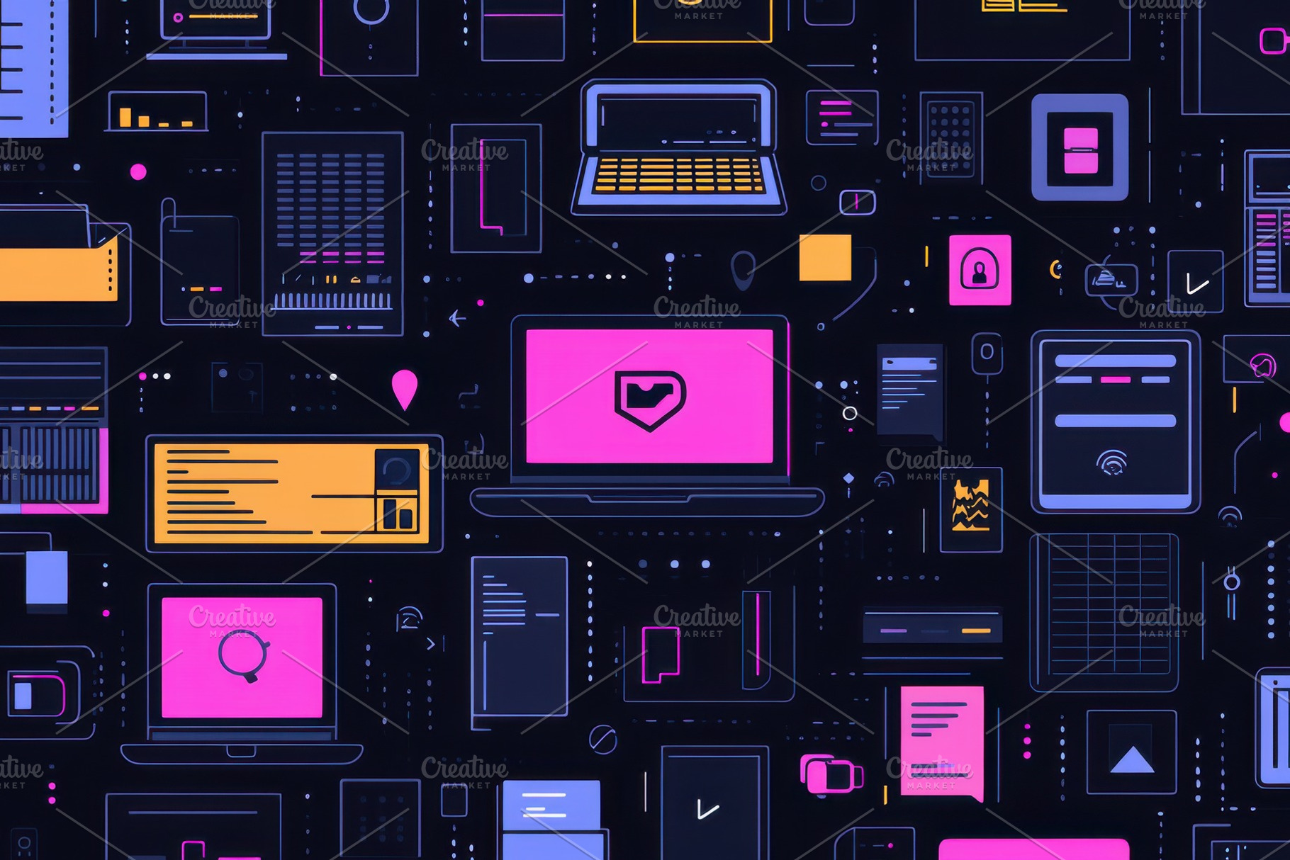 Digital Technology Interface Design, a Background Photo by Pixeness