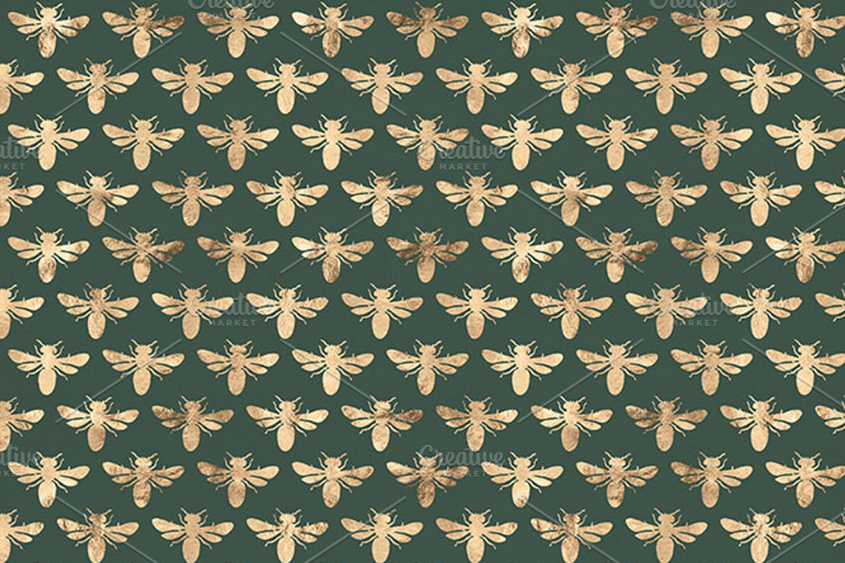 Golden Holiday Season Patterns, a Pattern Graphic by Blixa 6 Studios (Photo 4 of 6)