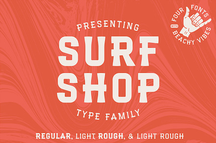 Surf Shop | Coastal Font Family, a Font by Nicholas Miner
